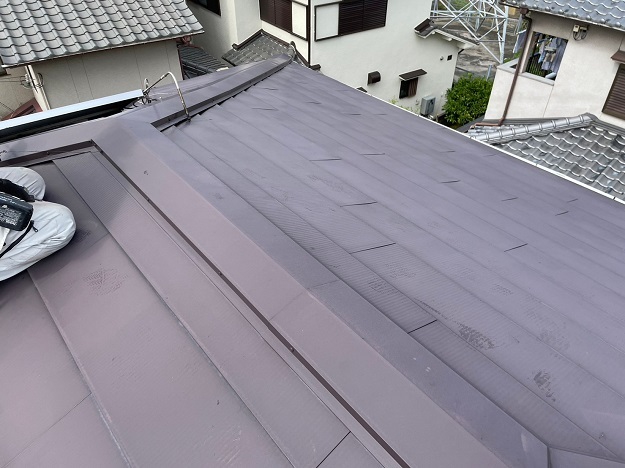 姫路市　棟包み板金交換 風災害　施工前